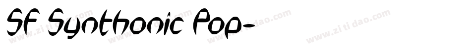 SF Synthonic Pop字体转换